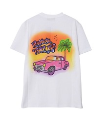 『RAZZIS/ラズイズ』車プリントクルーネック半袖Tシャツ【Y】