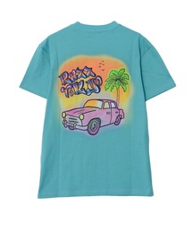 『RAZZIS/ラズイズ』車プリントクルーネック半袖Tシャツ 