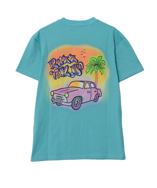 RAZZIS(ラズ)の「『RAZZIS/ラズイズ』車プリントクルーネック半袖Tシャツ (Tシャツ/カットソー・メンズ・ホワイト/ブルー/チャコール・M/XL/L)」の3枚目の写真