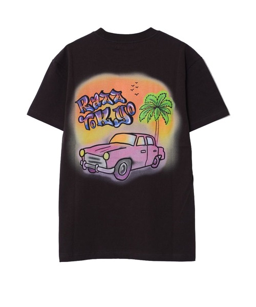 RAZZIS(ラズ)の「『RAZZIS/ラズイズ』車プリントクルーネック半袖Tシャツ (Tシャツ/カットソー・メンズ・ホワイト/ブルー/チャコール・M/XL/L)」の8枚目の写真