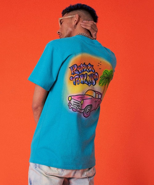 RAZZIS(ラズ)の「『RAZZIS/ラズイズ』車プリントクルーネック半袖Tシャツ (Tシャツ/カットソー・メンズ・ホワイト/ブルー/チャコール・M/XL/L)」の20枚目の写真