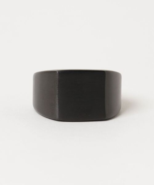 MinoriTY（マイノリティ）の「スチールフラットスクウェアリング メンズ ウィメンズ（リング・メンズ・ブラック/シルバー・S/M/XS）」の19枚目の写真