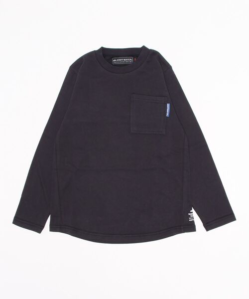 KRIFF MAYER Kid's Collection（クリフメイヤーキッズコレクション）の「ぬくテクポケTEE（Tシャツ/カットソー・キッズ・ネイビー/ブラウン/ブルーグリーン/レンガ・120/130/140/150/160/170）」の2枚目の写真
