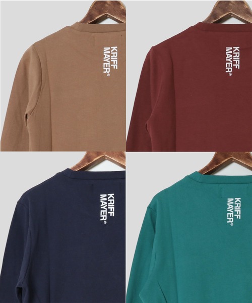 KRIFF MAYER Kid's Collection（クリフメイヤーキッズコレクション）の「ぬくテクポケTEE（Tシャツ/カットソー・キッズ・ネイビー/ブラウン/ブルーグリーン/レンガ・120/130/140/150/160/170）」の16枚目の写真