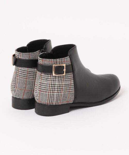 GeeRA（ジーラ）の「軽量ソールベルトデザイン切替ブーツ（ブーツ・レディース・チェック/ブラウン/ブラック/ネイビー/ブラック系その他・LARGE/MEDIUM/X-LARGE/SMALL）」の11枚目の写真