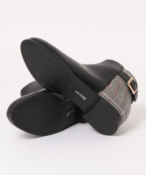 GeeRA（ジーラ）の「軽量ソールベルトデザイン切替ブーツ（ブーツ・レディース・チェック/ブラウン/ブラック/ネイビー/ブラック系その他・LARGE/MEDIUM/X-LARGE/SMALL）」の12枚目の写真