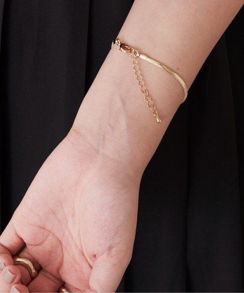 Aunt Marie's（アントマリーズ）の「スネークチェーンブレスレット（ブレスレット・レディース・シルバー/ゴールド・FREE）」の7枚目の写真