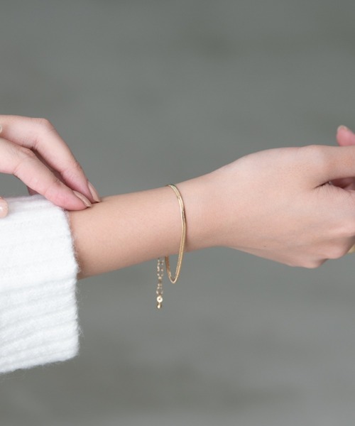 Aunt Marie's（アントマリーズ）の「スネークチェーンブレスレット（ブレスレット・レディース・シルバー/ゴールド・FREE）」の13枚目の写真