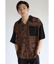 CREARE -LINO-（クレアーレリノ）の「バンダナ柄 オーバーサイズ　オープンカラーシャツ<ユニセックス>（シャツ/ブラウス・メンズ）」