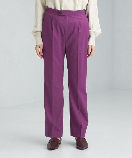 green label relaxing(グリーンレーベルリラクシング)の「【本田翼さん着用】BEAUTY スリット パンツ(その他パンツ・レディース・パープル/ライム/ブラウン/ブラック・36/34/38/42/40)」の14枚目の写真