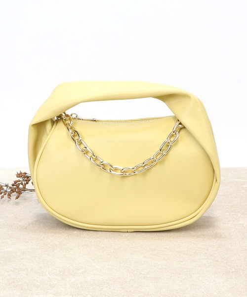 BASE（ベース）の「レディースハンドバッグ（ハンドバッグ・レディース・キャメル/ライトブルー/ライトグリーン/ブラック/アイボリー/ベージュ/イエロー・FREE）」の6枚目の写真