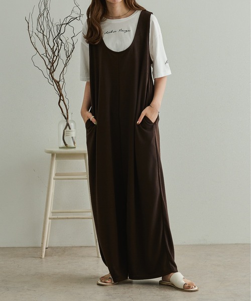 Ambre Neige（アンブルネージュ）の「ロゴ刺繍Tシャツ／【WEB/EC限定商品】（Tシャツ/カットソー・レディース・ホワイト/モカ・FREE）」の20枚目の写真