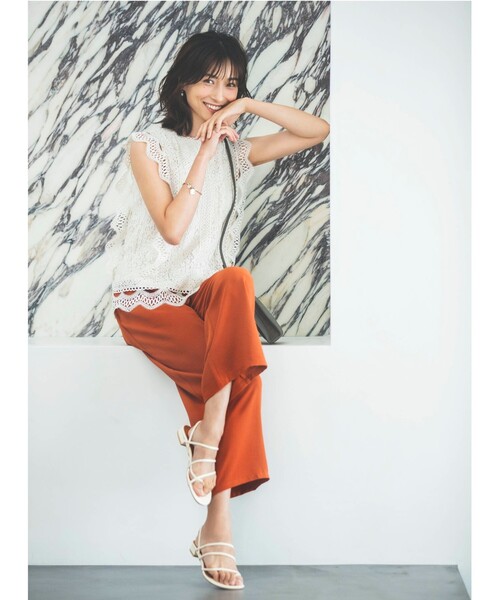 SHOO・LA・RUE（シューラルー）の「◆ヌバック風スクエアショルダー（ショルダーバッグ・レディース・チャコールグレー/ベージュ/ライトパープル/ベビーピンク・00）」の10枚目の写真