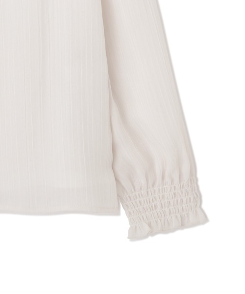 PROPORTION BODY DRESSING（プロポーションボディドレッシング）の「ランダムプリーツシャーリングブラウス / 1211210911（シャツ/ブラウス・レディース・ホワイト系その他/ブラウン系その他/ブラウン・MEDIUM/SMALL）」の12枚目の写真