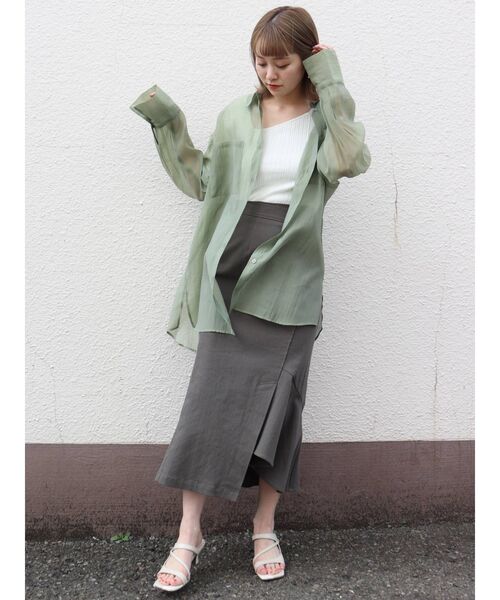 MURUA(ムルーア)の「【ONLINE限定】コーデュロイマーメイドスカート(スカート・レディース・アイボリー/グレー/ブラック/その他1・1/2)」の12枚目の写真