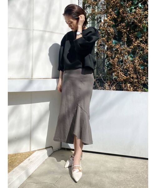 MURUA(ムルーア)の「【ONLINE限定】コーデュロイマーメイドスカート(スカート・レディース・アイボリー/グレー/ブラック/その他1・1/2)」の15枚目の写真