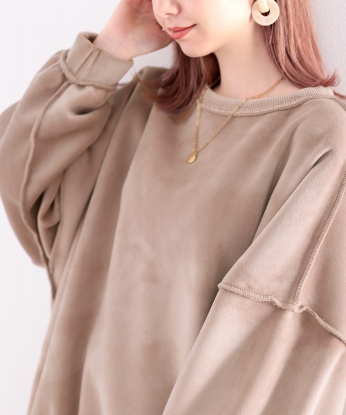 Java（ジャバ）の「《JaVaジャバ コラボ》ベロアで魅せる大人カジュアル。2wayリバーシブルベロアプルオーバー（スウェット・レディース・ブラック/ベージュ/グレー/モカ・MEDIUM/LARGE/X-LARGE）」の13枚目の写真