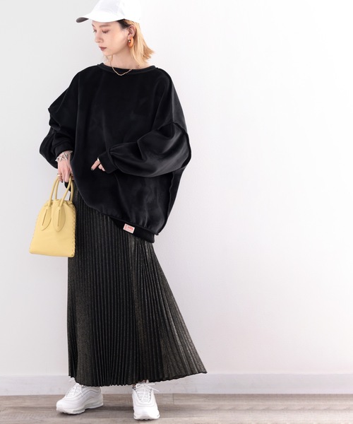 Java（ジャバ）の「《JaVaジャバ コラボ》ベロアで魅せる大人カジュアル。2wayリバーシブルベロアプルオーバー（スウェット・レディース・ブラック/ベージュ/グレー/モカ・MEDIUM/LARGE/X-LARGE）」の15枚目の写真