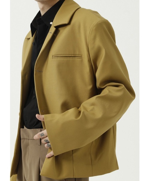WESTBOY（ウエストボーイ）の「【WB ORIGINALS】Short Tailored Jacket WO21W2OT07（テーラードジャケット・メンズ・ブラウン/イエロー/ブラック・M/XL/L）」の6枚目の写真