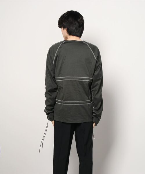 STUDIOUS SELECT（ステュディオスセレクト）の「【PORTVEL】ドローストリング L/S TEE（Tシャツ/カットソー・メンズ・ダークグレー・3）」の2枚目の写真