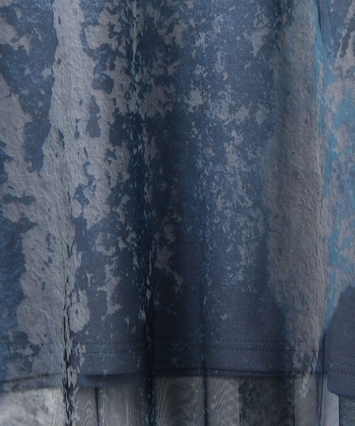 NICOLE white（ニコルホワイト）の「プリントチュールプルオーバー（Tシャツ/カットソー・レディース・ブルー系/ブラック系/その他・FREE）」の11枚目の写真