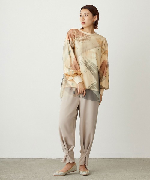 NICOLE white（ニコルホワイト）の「プリントチュールプルオーバー（Tシャツ/カットソー・レディース・ブルー系/ブラック系/その他・FREE）」の20枚目の写真