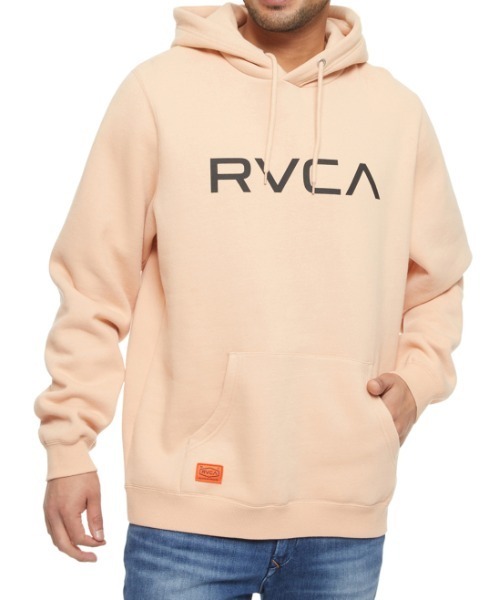 RVCA（ルーカ）の「RVCA メンズ  IV BIG RVCA HD パーカー【2021年秋冬モデル】/ルーカロゴブルオーバーパーカー（パーカー・メンズ・ボルドー/ブラック/ホワイト/モスグリーン/ピンク・SMALL/MEDIUM/LARGE/X-LARGE）」の4枚目の写真