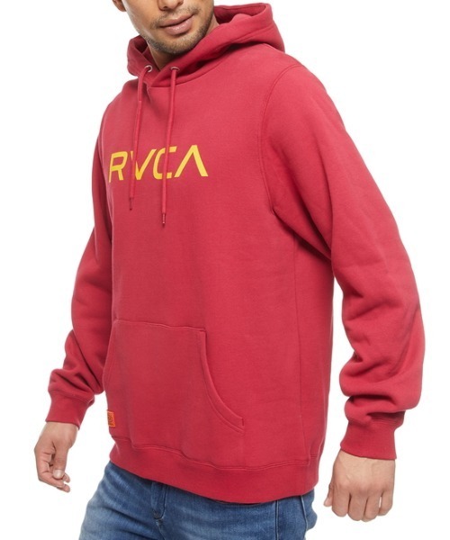 RVCA（ルーカ）の「RVCA メンズ  IV BIG RVCA HD パーカー【2021年秋冬モデル】/ルーカロゴブルオーバーパーカー（パーカー・メンズ・ボルドー/ブラック/ホワイト/モスグリーン/ピンク・SMALL/MEDIUM/LARGE/X-LARGE）」の21枚目の写真