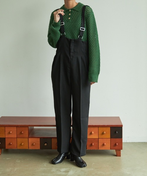 VACANCY(ヴァカンシー)の「サスペンダーサロペット(サロペット/オーバーオール・レディース・ブラック/ブルー/その他・FREE)」の2枚目の写真