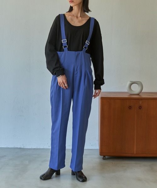 VACANCY(ヴァカンシー)の「サスペンダーサロペット(サロペット/オーバーオール・レディース・ブラック/ブルー/その他・FREE)」の14枚目の写真