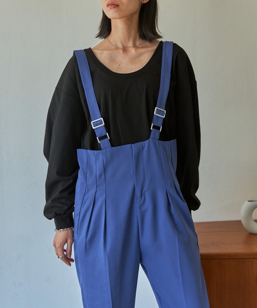 VACANCY(ヴァカンシー)の「サスペンダーサロペット(サロペット/オーバーオール・レディース・ブラック/ブルー/その他・FREE)」の10枚目の写真