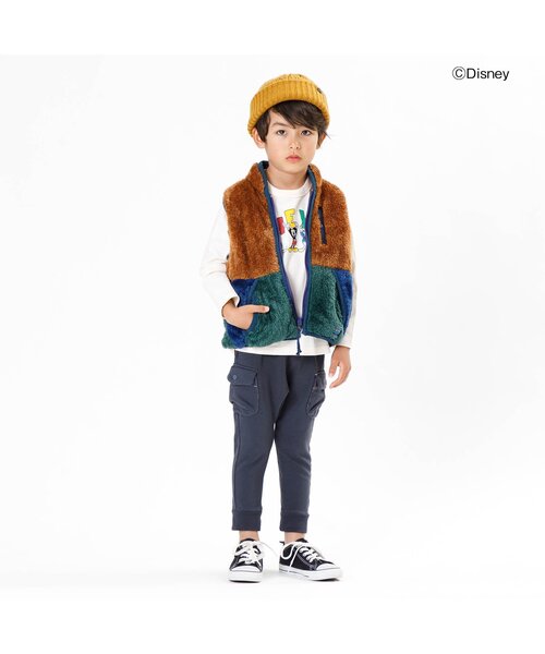 F.O.KIDS（エフオーキッズ）の「リバーシブルベスト（ベスト・キッズ・ブラウン/チャコール/キナリ/グレー・110/140/80/120/90/130/95/100）」の5枚目の写真