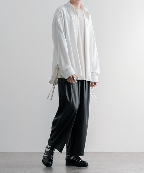 epnok（エプノック）の「レギュラーカラードローコードシャツ（シャツ/ブラウス・メンズ・ブラック/オフホワイト/ミント・SMALL/MEDIUM/LARGE）」の11枚目の写真