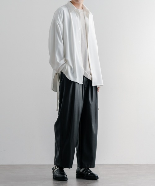 epnok（エプノック）の「レギュラーカラードローコードシャツ（シャツ/ブラウス・メンズ・ブラック/オフホワイト/ミント・SMALL/MEDIUM/LARGE）」の13枚目の写真