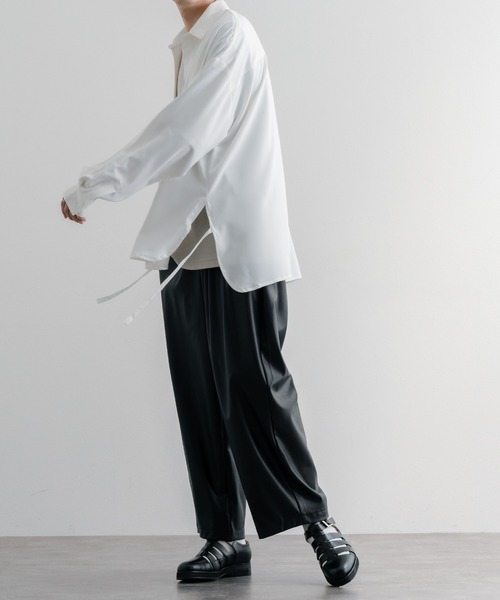 epnok（エプノック）の「レギュラーカラードローコードシャツ（シャツ/ブラウス・メンズ・ブラック/オフホワイト/ミント・SMALL/MEDIUM/LARGE）」の14枚目の写真