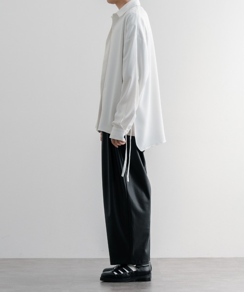 epnok（エプノック）の「レギュラーカラードローコードシャツ（シャツ/ブラウス・メンズ・ブラック/オフホワイト/ミント・SMALL/MEDIUM/LARGE）」の15枚目の写真