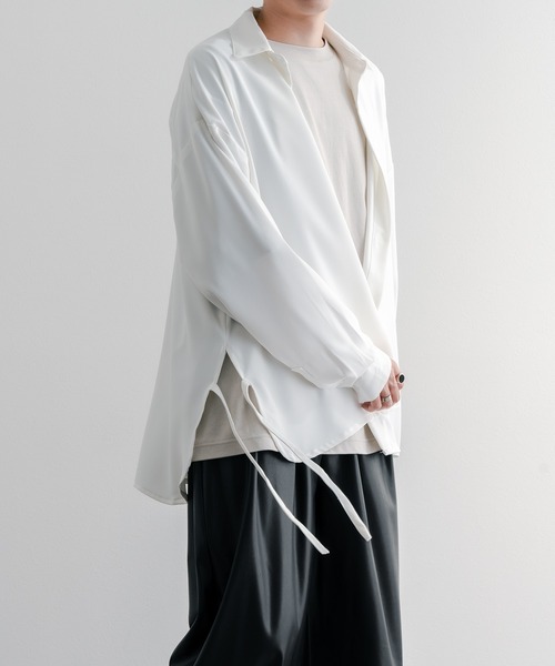 epnok（エプノック）の「レギュラーカラードローコードシャツ（シャツ/ブラウス・メンズ・ブラック/オフホワイト/ミント・SMALL/MEDIUM/LARGE）」の5枚目の写真