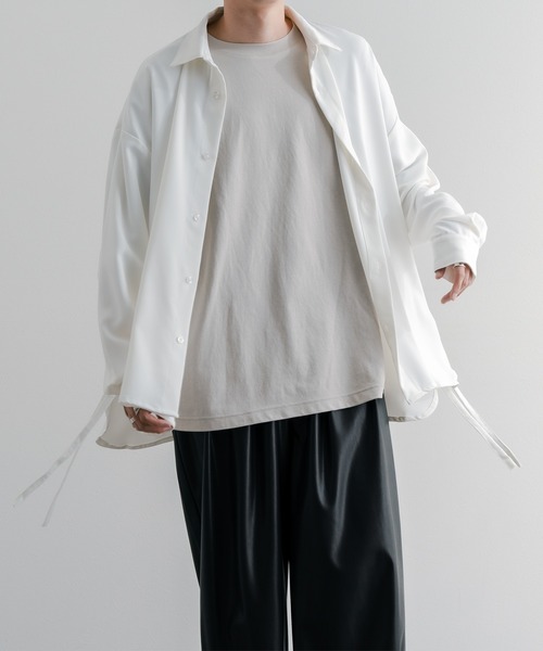 epnok（エプノック）の「レギュラーカラードローコードシャツ（シャツ/ブラウス・メンズ・ブラック/オフホワイト/ミント・SMALL/MEDIUM/LARGE）」の4枚目の写真