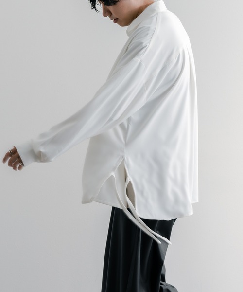 epnok（エプノック）の「レギュラーカラードローコードシャツ（シャツ/ブラウス・メンズ・ブラック/オフホワイト/ミント・SMALL/MEDIUM/LARGE）」の6枚目の写真