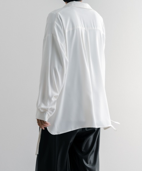 epnok（エプノック）の「レギュラーカラードローコードシャツ（シャツ/ブラウス・メンズ・ブラック/オフホワイト/ミント・SMALL/MEDIUM/LARGE）」の10枚目の写真