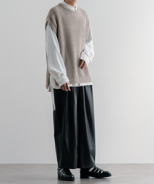 epnok（エプノック）の「レギュラーカラードローコードシャツ（シャツ/ブラウス・メンズ・ブラック/オフホワイト/ミント・SMALL/MEDIUM/LARGE）」の18枚目の写真