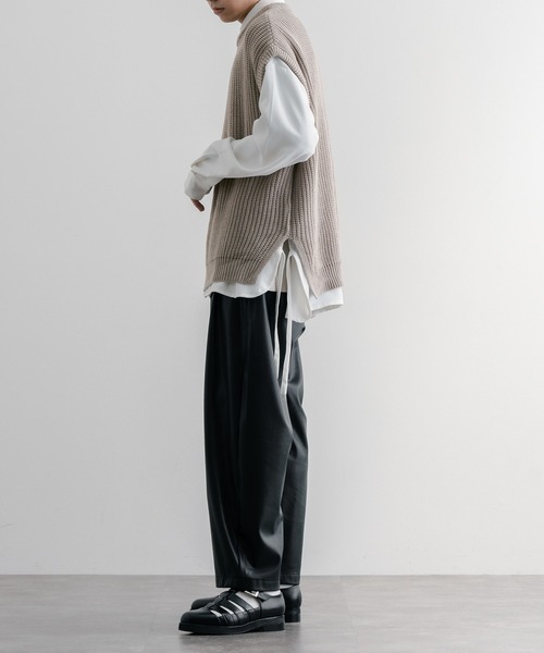 epnok（エプノック）の「レギュラーカラードローコードシャツ（シャツ/ブラウス・メンズ・ブラック/オフホワイト/ミント・SMALL/MEDIUM/LARGE）」の19枚目の写真