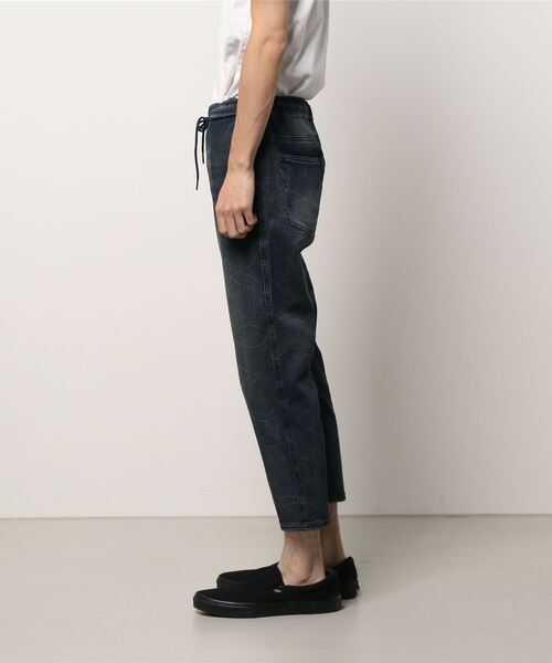 STYLEBLOCK（スタイルブロック）の「裏起毛デニムウエストリブ切替パンツ（デニムパンツ・メンズ・ブルー/ネイビー・M/L）」の3枚目の写真