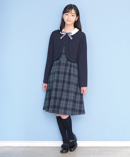 pom ponette junior（ポンポネットジュニア）の「綾織無地リボン  