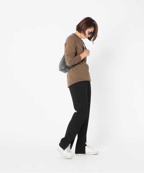 Deuxieme Classe（ドゥーズィエムクラス）の「CAPRI クルーネックプルオーバー（ニット/セーター・レディース・ネイビー/カーキ/アイボリー/ブラック・FREE）」の22枚目の写真