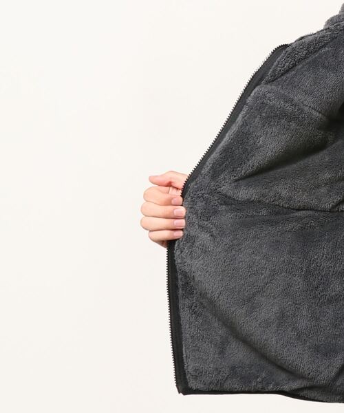 CONVERSE（コンバース）の「CONVERSE/コンバース ボアフリース 切替 スタンドフルジップ/ボアジャケット レディース メンズ ブルゾン（ブルゾン・メンズ・チャコールグレー/ブラック/ベージュ/カーキ/ベージュ系その他・LL/M/L）」の12枚目の写真