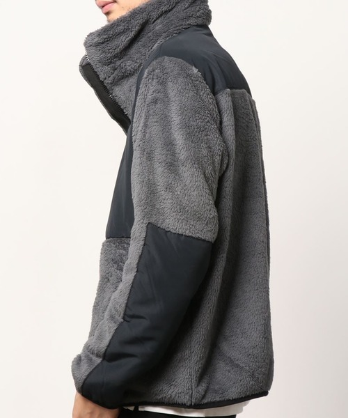 CONVERSE（コンバース）の「CONVERSE/コンバース ボアフリース 切替 スタンドフルジップ/ボアジャケット レディース メンズ ブルゾン（ブルゾン・メンズ・チャコールグレー/ブラック/ベージュ/カーキ/ベージュ系その他・LL/M/L）」の10枚目の写真
