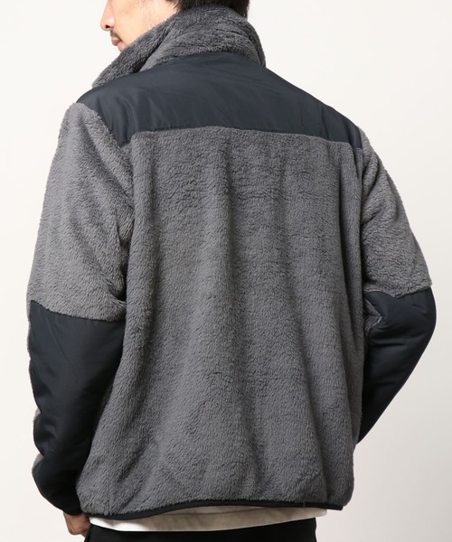 CONVERSE（コンバース）の「CONVERSE/コンバース ボアフリース 切替 スタンドフルジップ/ボアジャケット レディース メンズ ブルゾン（ブルゾン・メンズ・チャコールグレー/ブラック/ベージュ/カーキ/ベージュ系その他・LL/M/L）」の11枚目の写真