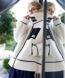 ADMIX/ATELIER SAB MEN | もこもこ シープボア風 / オーバーサイズ ルーズ ボンバージャケット ユニセックス(ブルゾン)