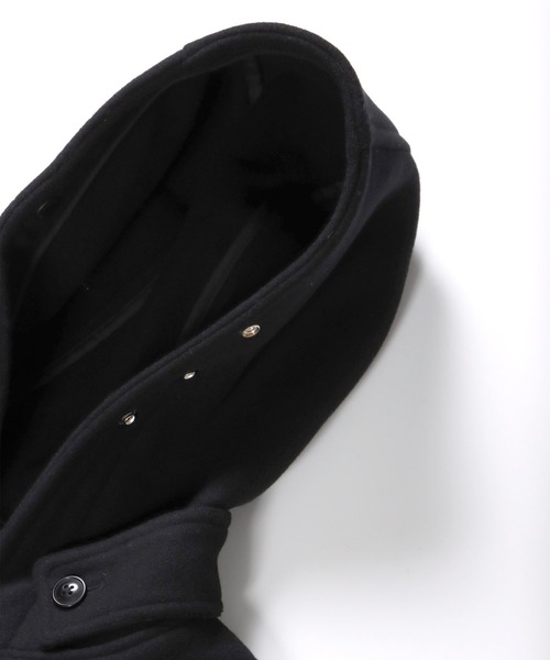 FIDELITY（フィデリティ）の「LOOSE DUFFLE COAT / メルトンルーズダッフルコート（ダッフルコート・メンズ・ブラック・SMALL/MEDIUM/LARGE/X-LARGE）」の5枚目の写真